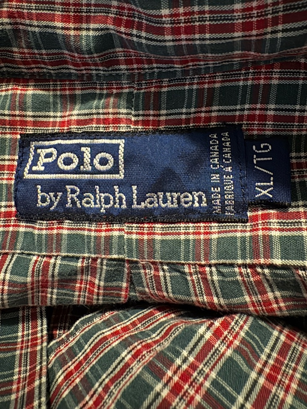Polo by Ralph Lauren Short-Sleeve Plaid Button-Down Shirt, Blake Style, Sz XL - Picture 3 of 10
